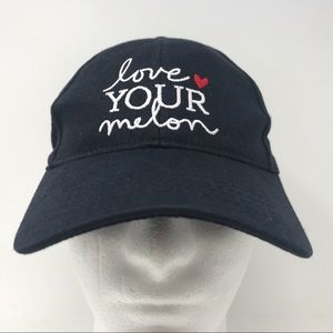 Love Your Melon - Black Embroidered Adjustable Strapback Baseball Hat Cap